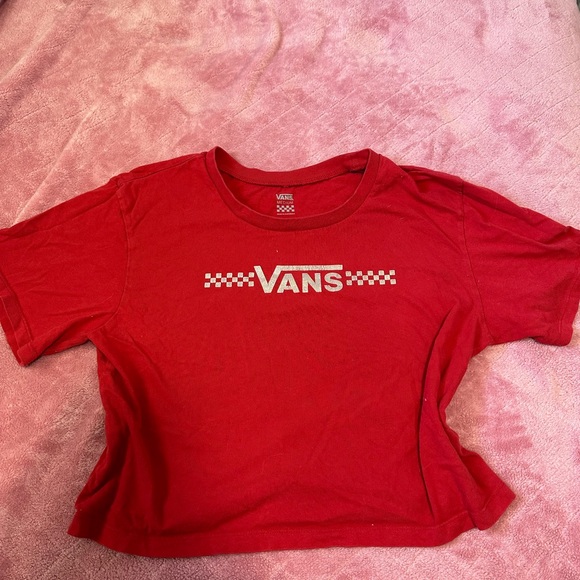 Vans red cropped tee - Picture 5 of 5